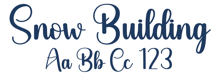 Snow Building Font Preview