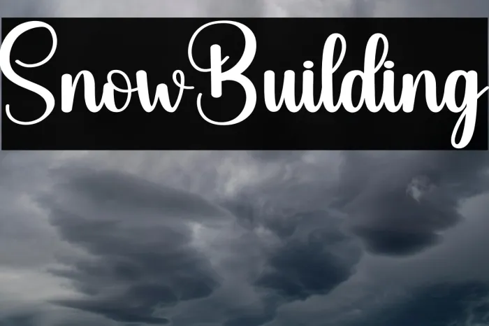 Snow Building Example 3