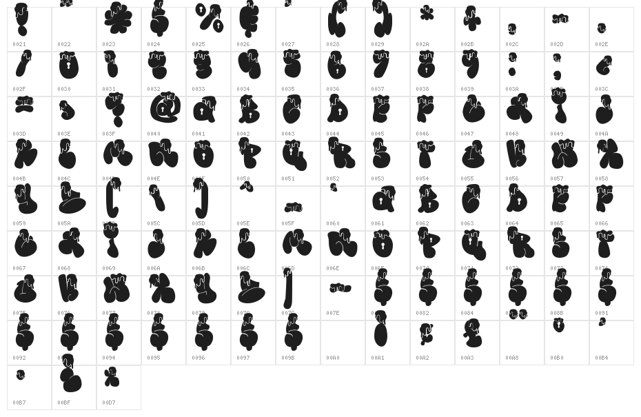 Snow Bunny Character Map
