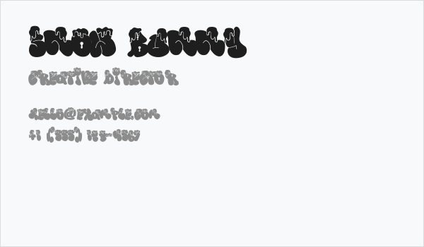 Snow Bunny Business Card