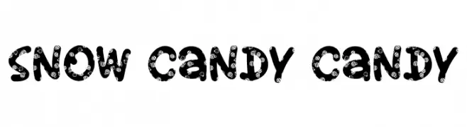 Snow Candy Candy  les polices de caractères gratuit tlcharger