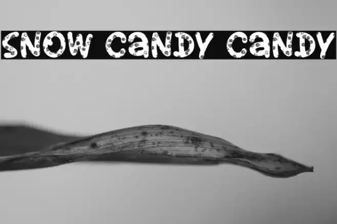 Snow Candy Candy Font examples