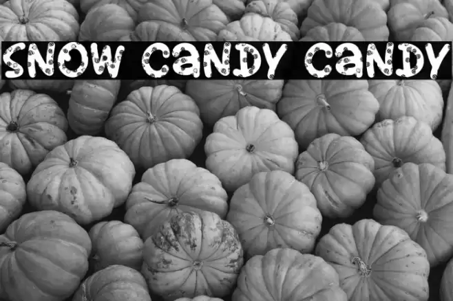 Snow Candy Candy Font examples