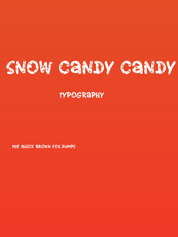 Snow Candy Candy Poster