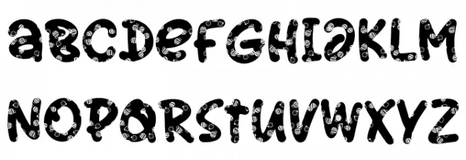 Snow Candy Candy फ़ॉन्ट लोअरकेस