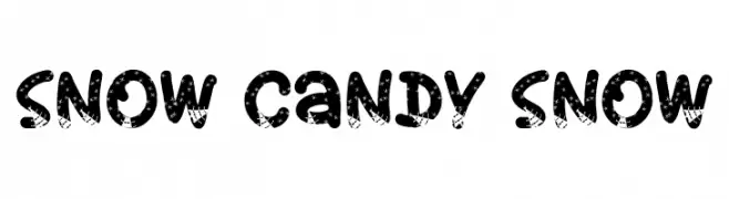 Snow Candy Snow  les polices de caractères gratuit tlcharger