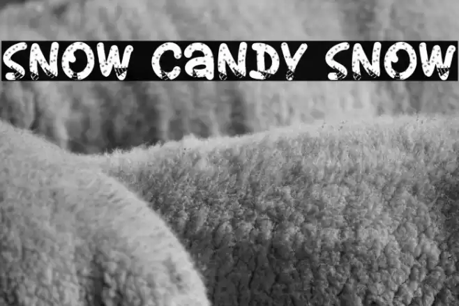 Snow Candy Snow Font examples