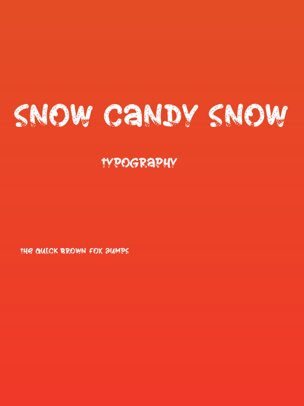 Snow Candy Snow Poster
