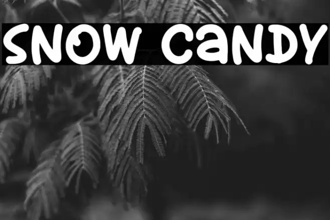 Snow Candy Font examples