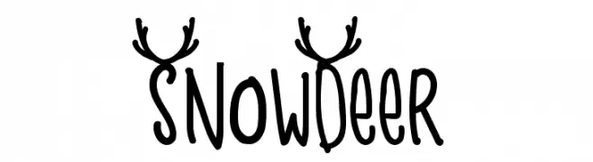 Snow Deer  Frei Schriftart Herunterladen