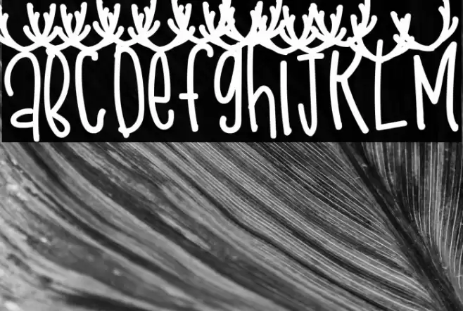 Snow Deer Font examples