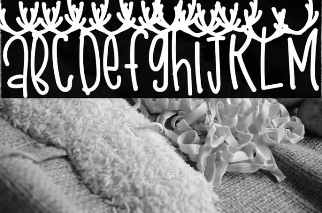 Snow Deer Font examples