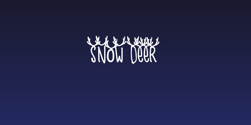 Snow Deer Social Header