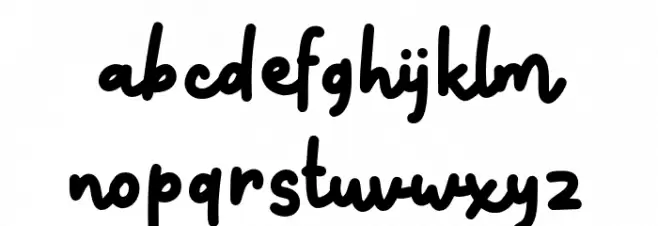 Snow Doodle-DEMO Caratteri MINUSCOLO