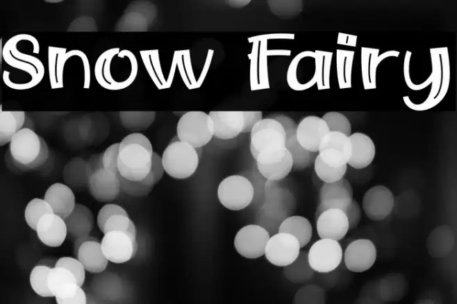 Snow Fairy Font examples