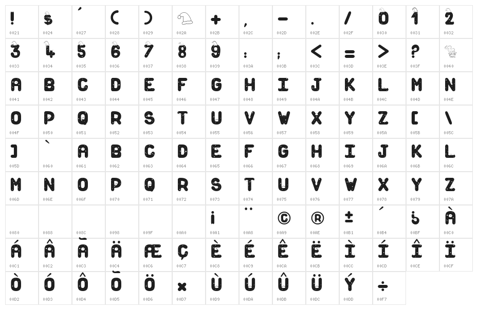 Snow For Santa Character Map