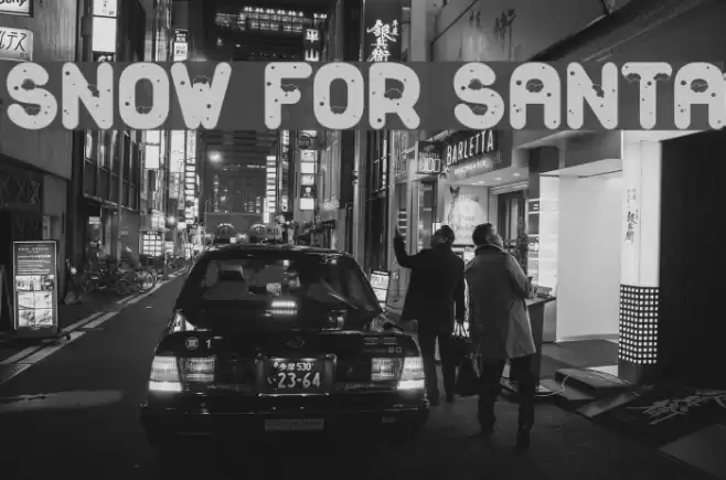 Snow For Santa Font examples