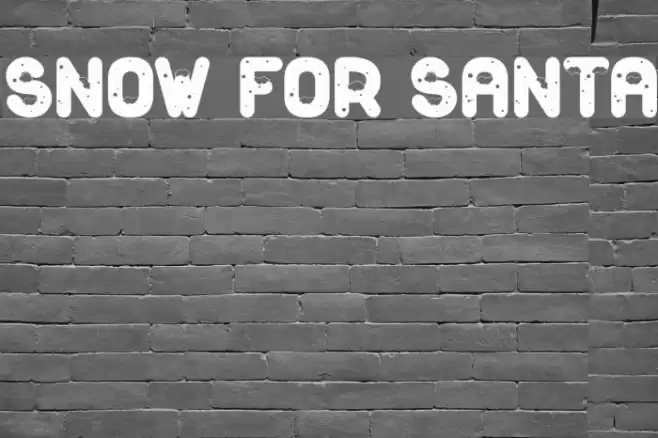 Snow For Santa Font examples
