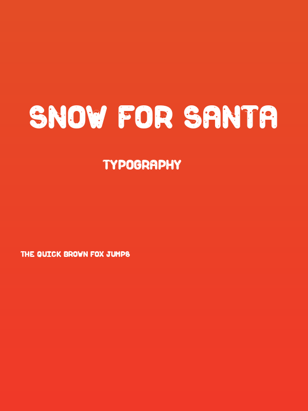 Snow For Santa Poster