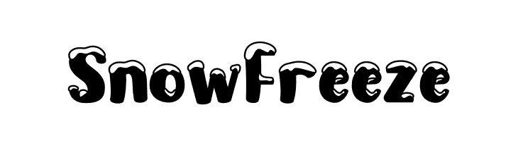 Snow Freeze  Frei Schriftart Herunterladen