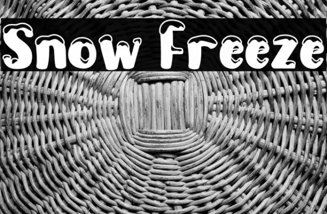 Snow Freeze Font examples