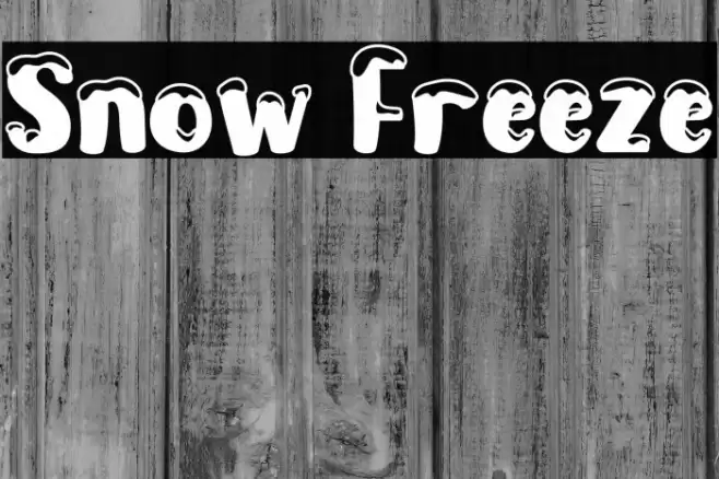 Snow Freeze Font examples