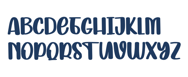 Snow Holiday Lowercase