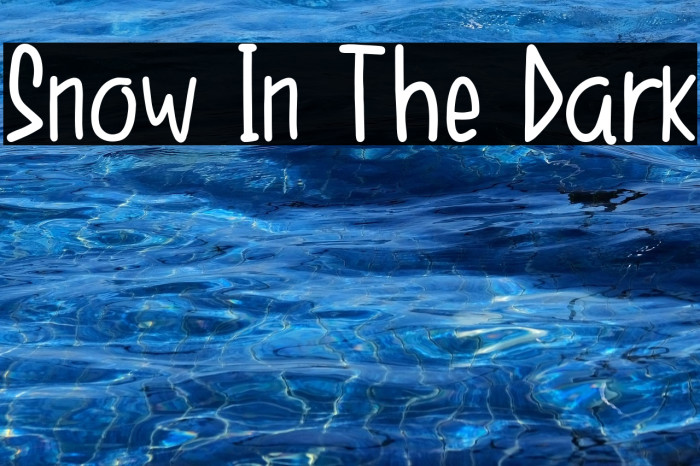 Snow In The Dark Example 1