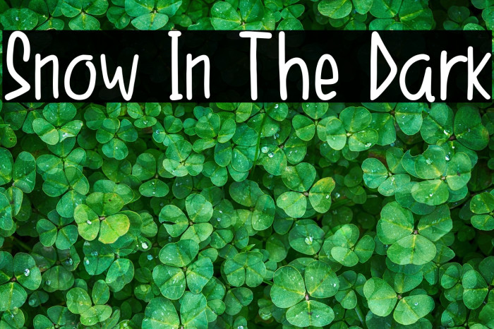 Snow In The Dark Example 3