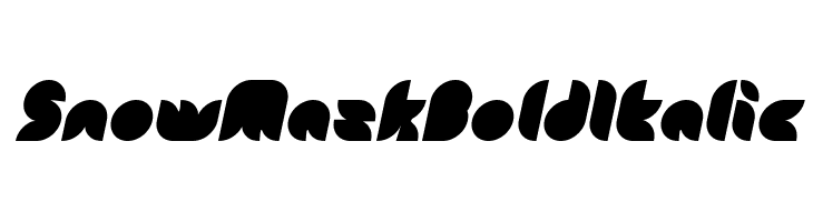 Snow Mask Bold Italic  नि: शुल्क फ़ॉन्ट्स डाउनलोड