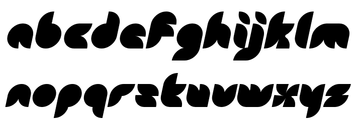 Snow Mask Bold Italic Font LOWERCASE