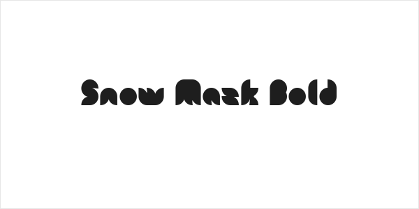 Snow Mask Bold Logo