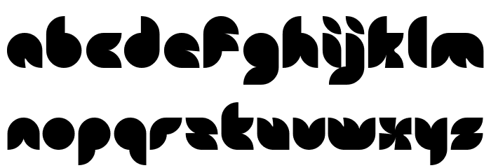 Snow Mask Bold Font LOWERCASE