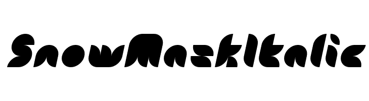 Snow Mask Italic  免费字体下载