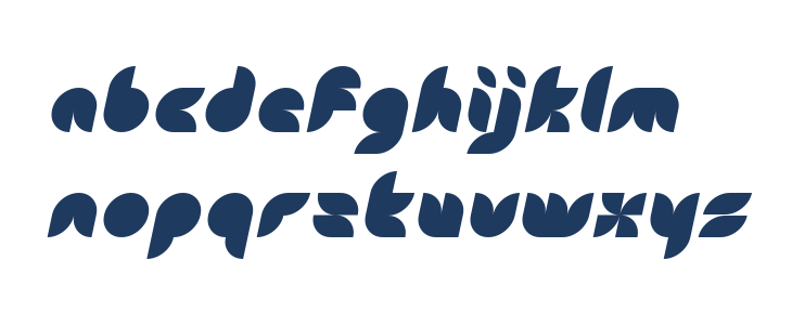 Snow Mask Italic Lowercase