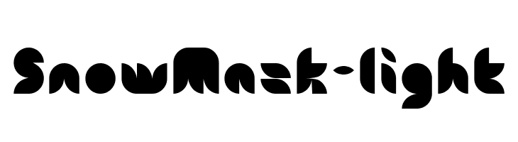 Snow Mask-light  baixar fontes gratis
