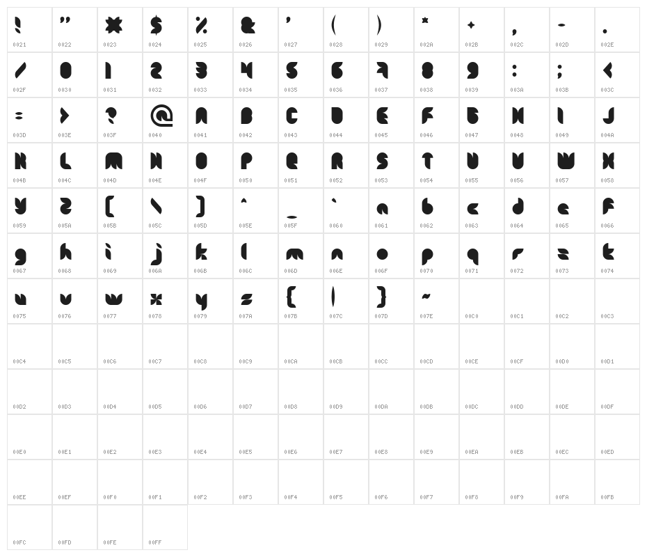 Snow Mask-light Character Map