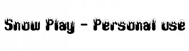 Snow Play - Personal use  Fuentes Gratis Descargar