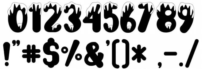 Snow Play - Personal use Font Alte caractere
