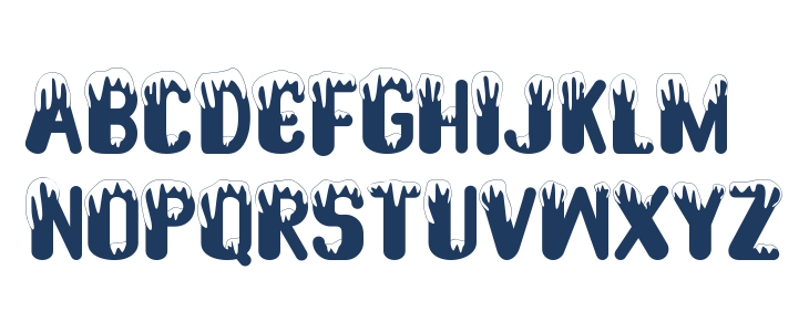 Snow Play - Personal use Uppercase