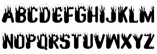 Snow Play - Personal use Fuentes MAYÚSCULAS