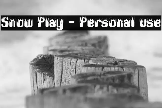 Snow Play - Personal use Font examples