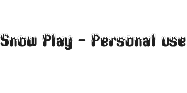 Snow Play - Personal use Logo