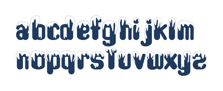 Snow Play - Personal use Lowercase