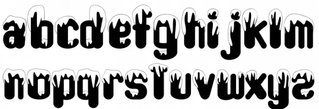 Snow Play - Personal use Fuentes MINÚSCULAS