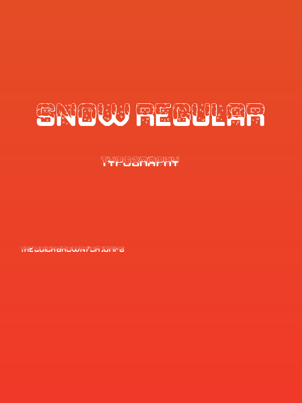 Snow Regular Poster