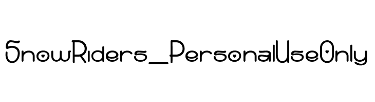 Snow Riders_PersonalUseOnly  Frei Schriftart Herunterladen