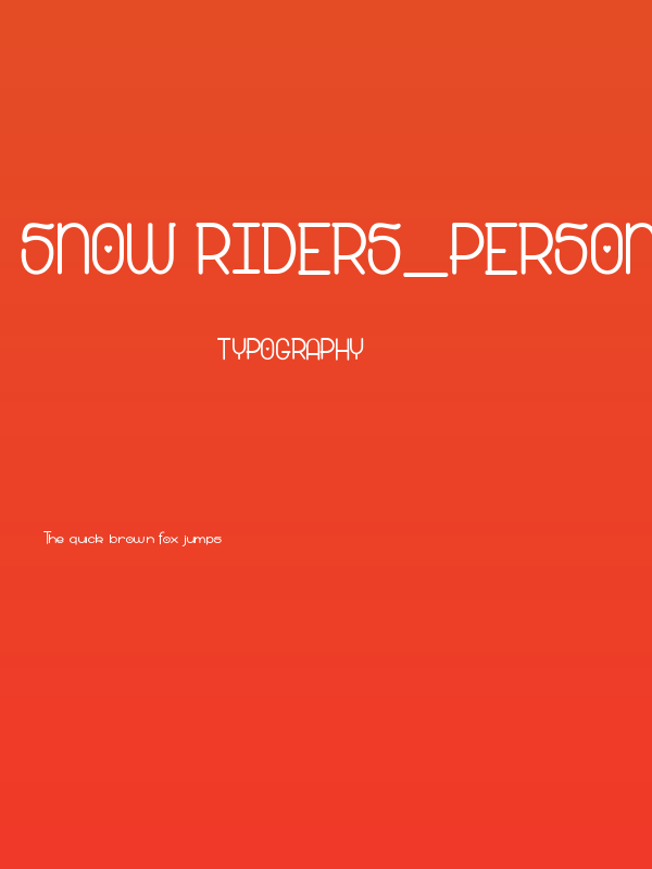 Snow Riders_PersonalUseOnly Poster