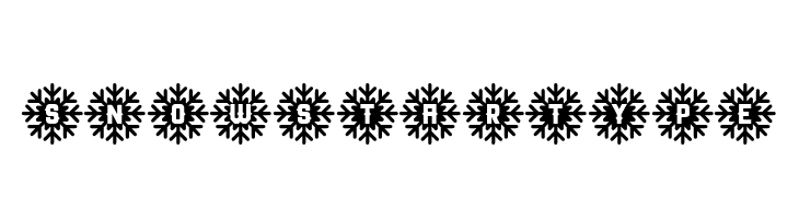 Snow Star Type  フリーフォントのダウンロード