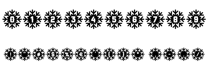 Snow Star Type Font OTHER CHARS